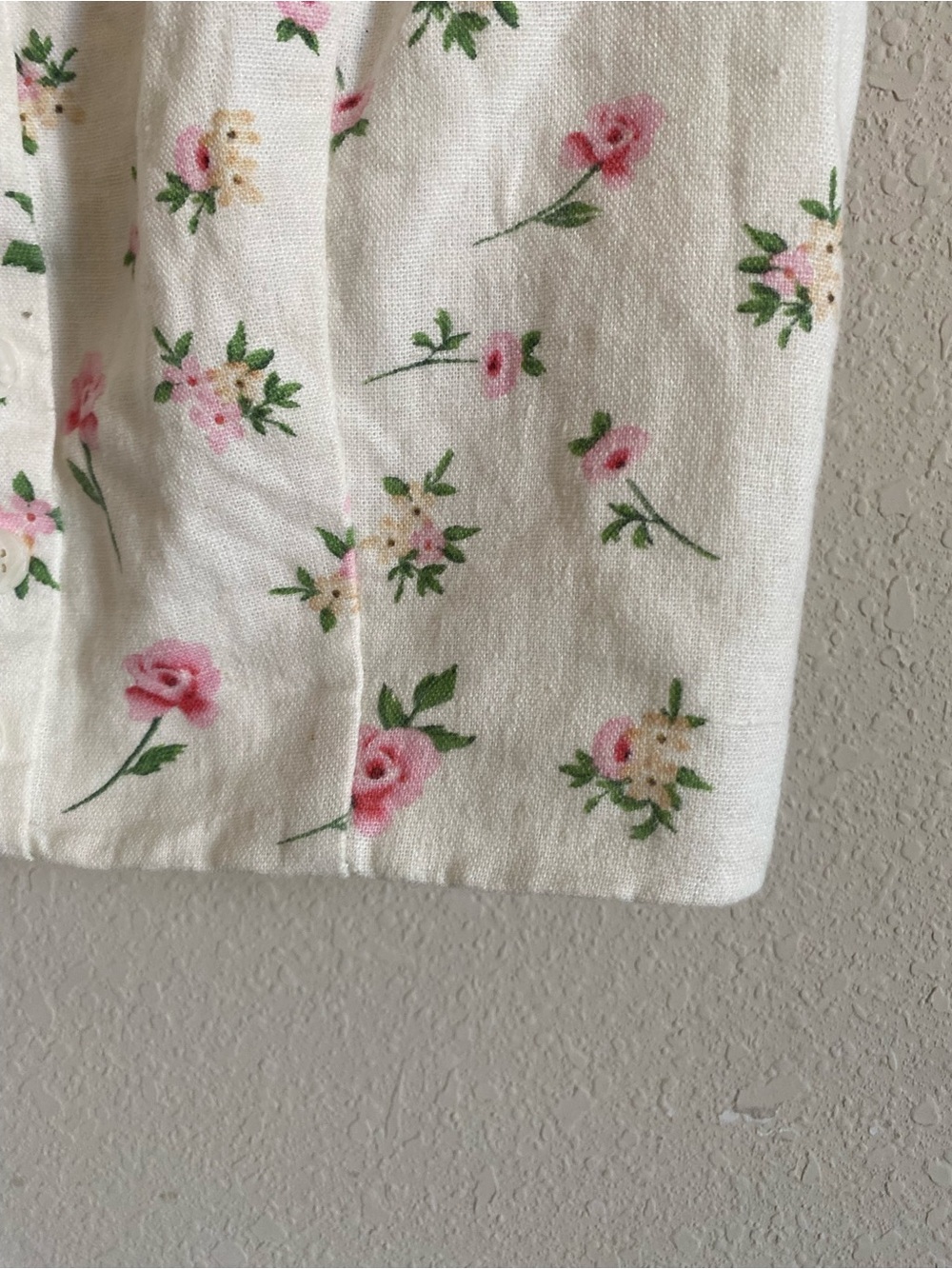 Joie Floral Linen Cottagecore Coquette Bustier Crop Top - Picture 3 of 6